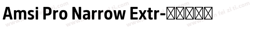 Amsi Pro Narrow Extr字体转换